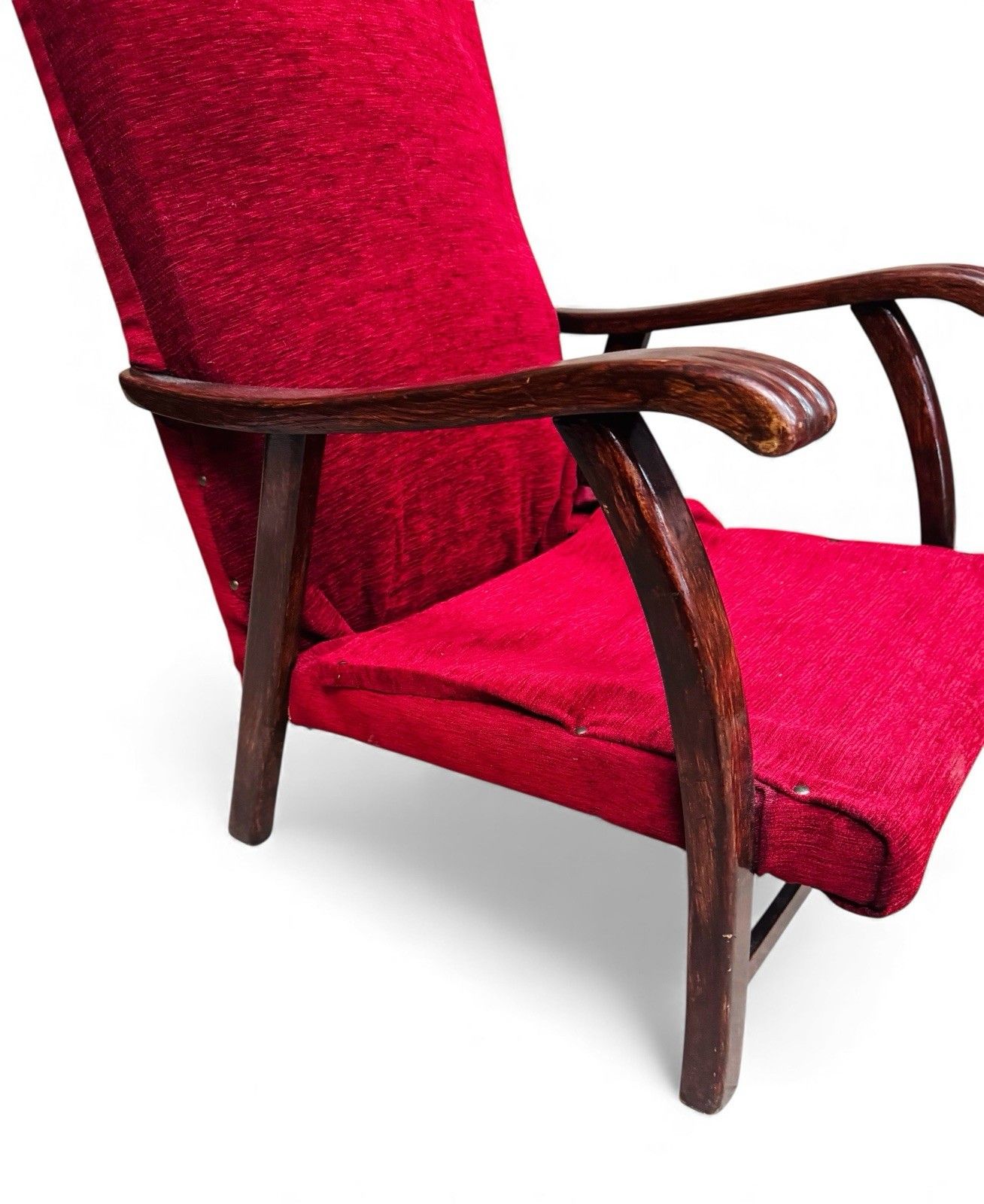 Pair Of Antique Oak Armchairs Art Deco C1930s Superior Quality photo buy