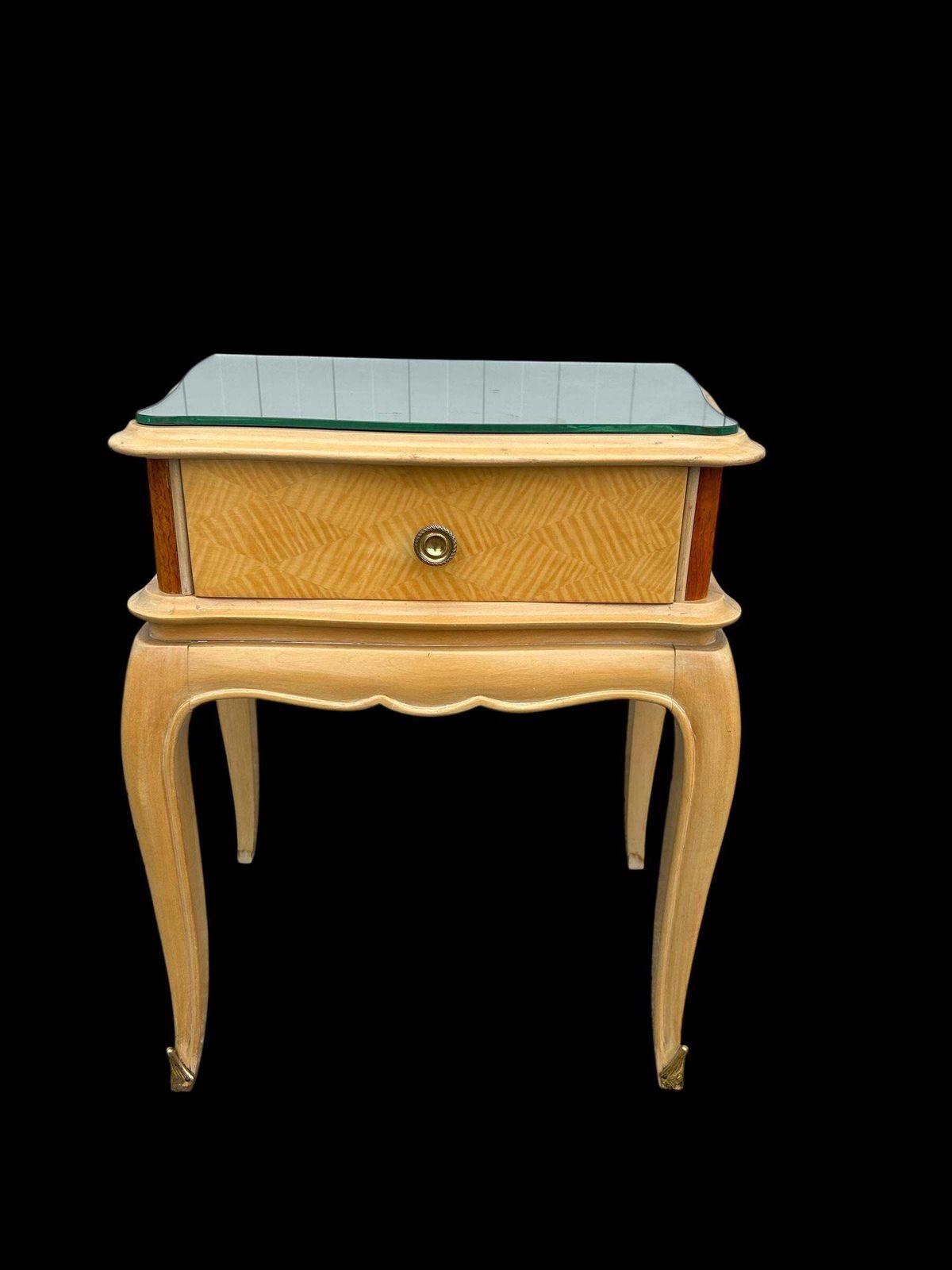 Pair Of Side Tables Attributed To Rene His photo Furniture