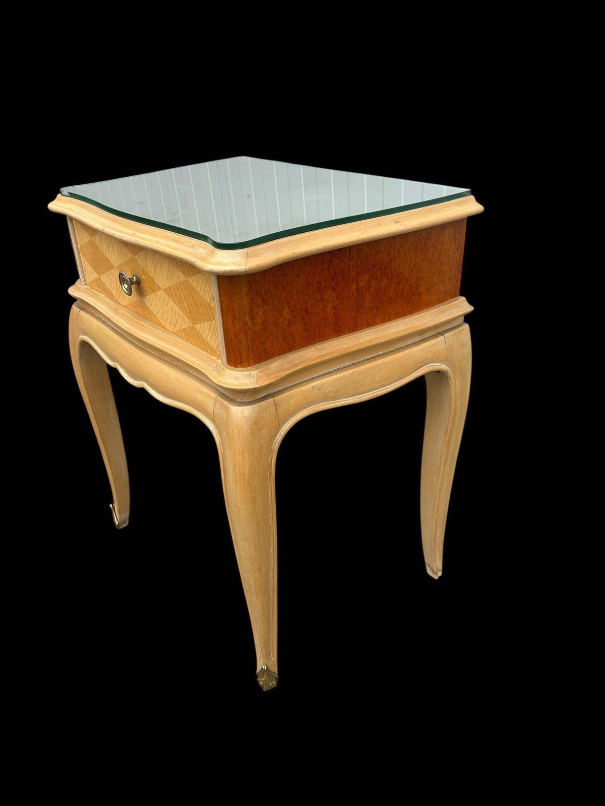 Pair Of Side Tables Attributed To Rene His photo buy