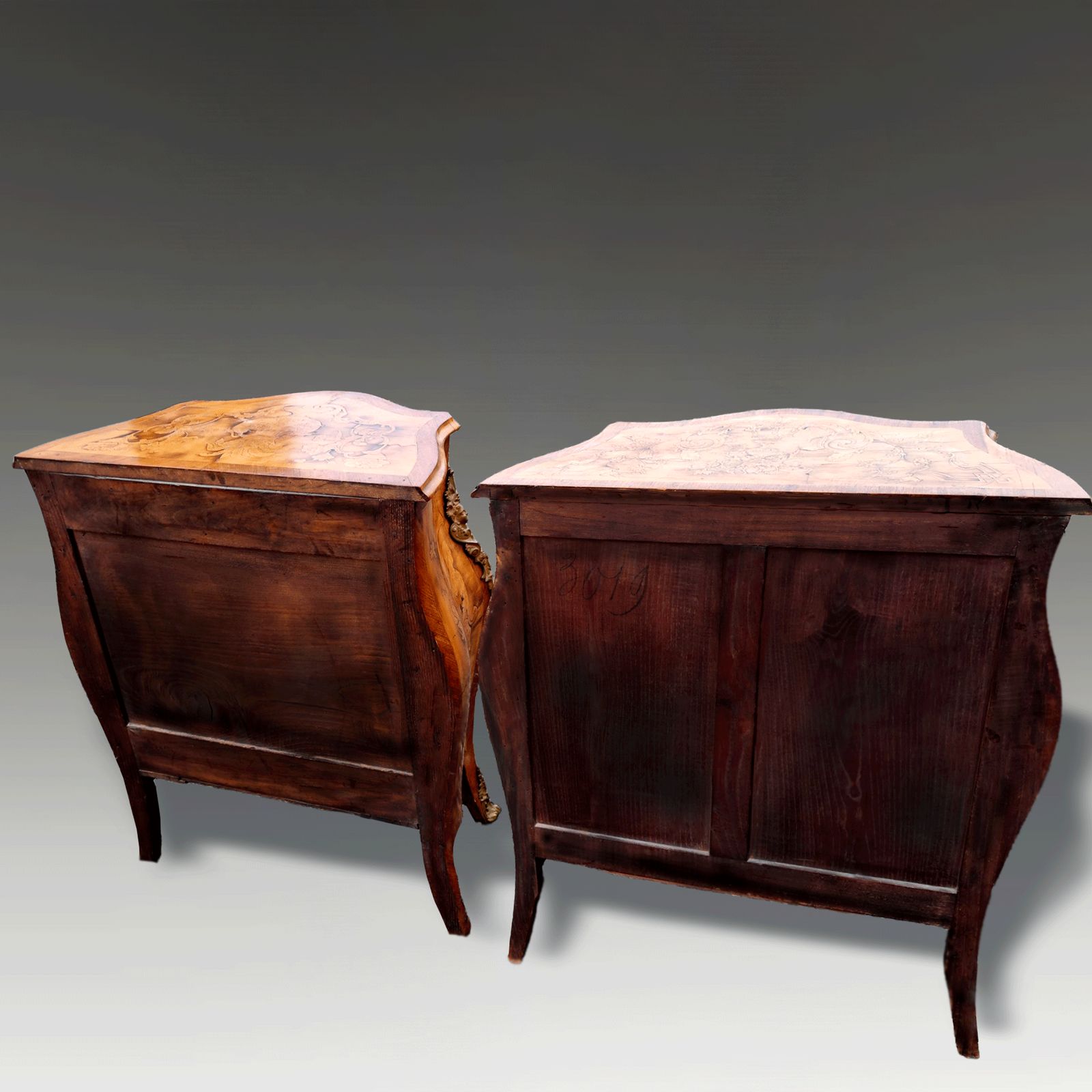 Antique Italian Venetian Walnut And Marquetry Commode Circa 1820 photo Furniture