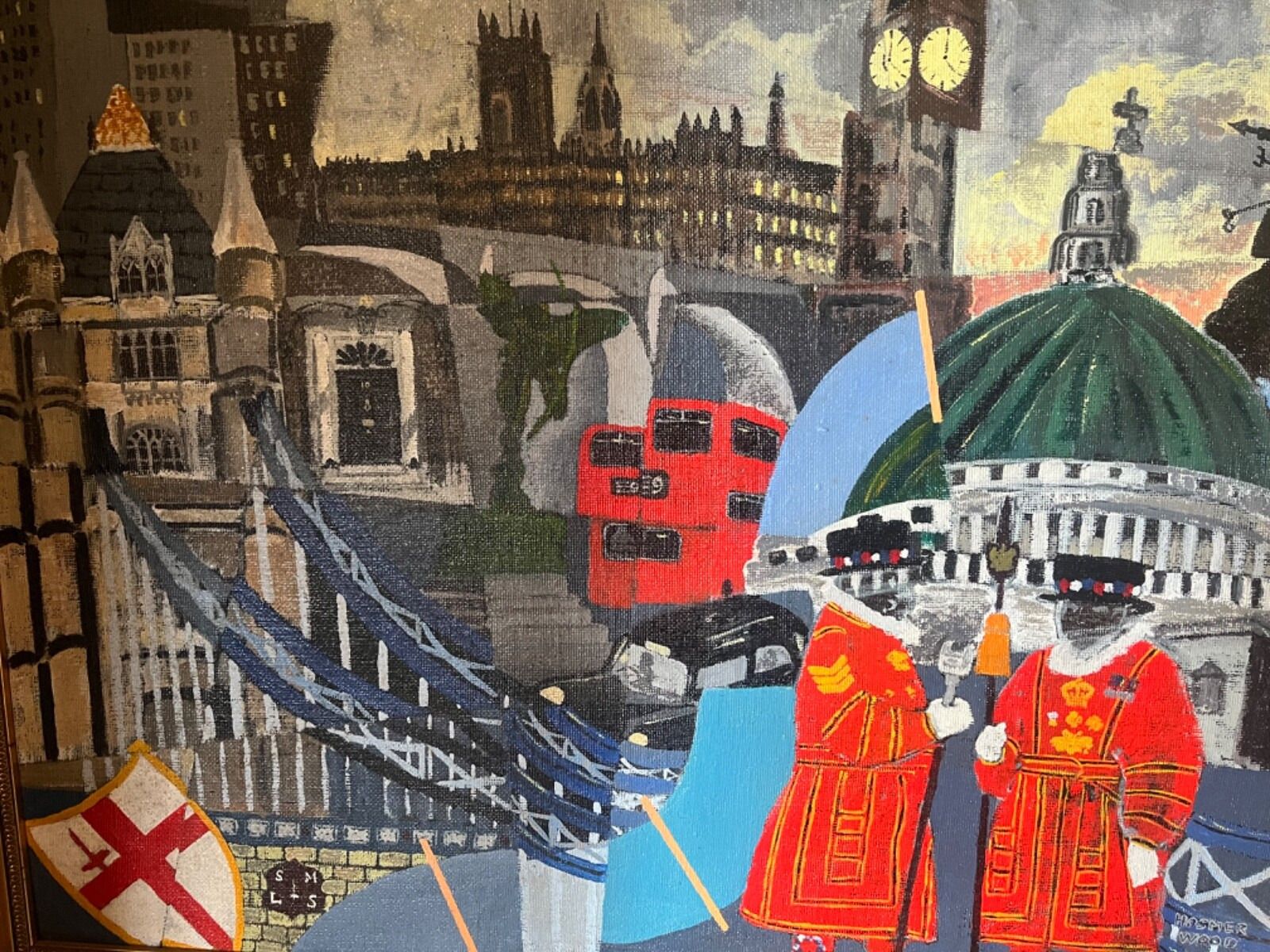 Large Oil Painting ‘The Spirit Of London’ Original & Vibrant Work photo for sale