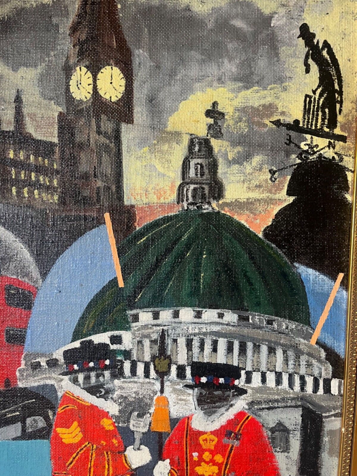 Large Oil Painting ‘The Spirit Of London’ Original & Vibrant Work photo 195.0