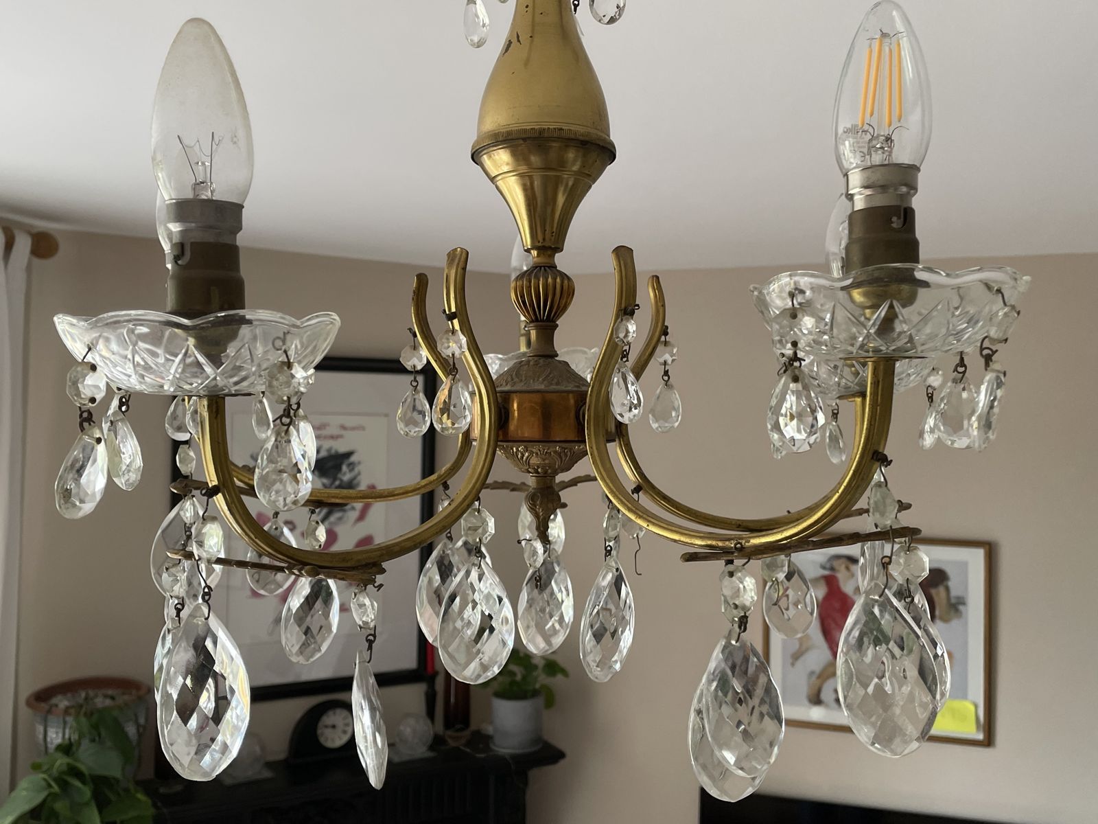 19th Century French Crystal Chandelier
