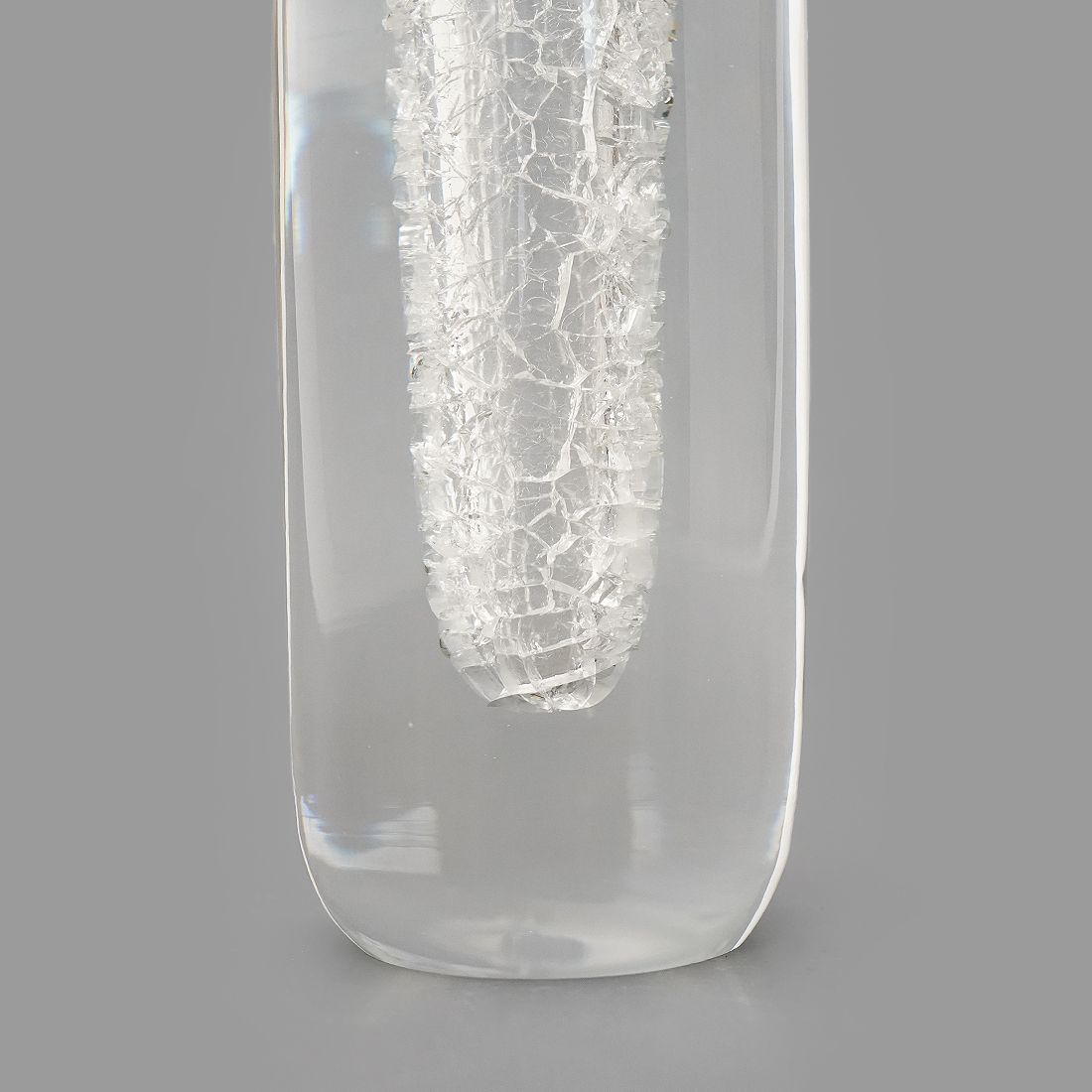 Home Decor Clear Glass Vase By Alfredo Barbini For Barbini, 1970s photo