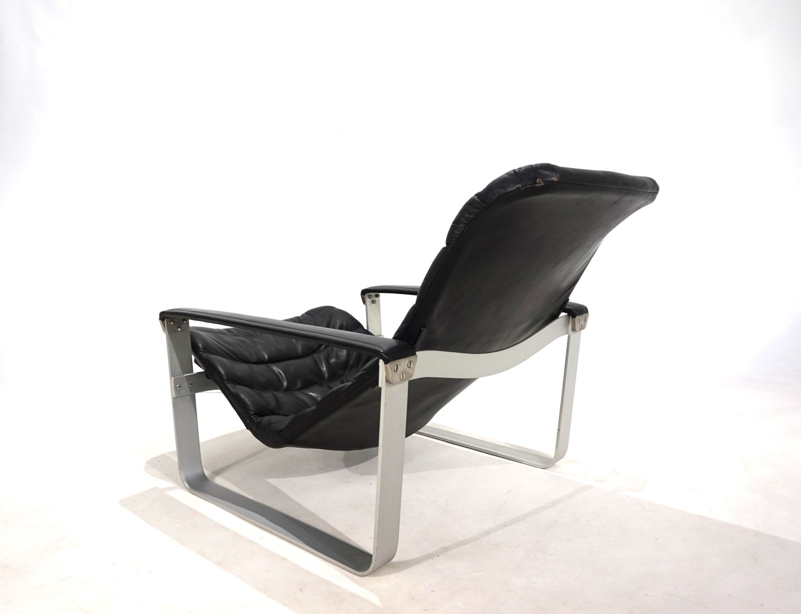 Asko Pulkka Leather Lounge Chair By Ilmari Lappalainen, 1960 photo furniture