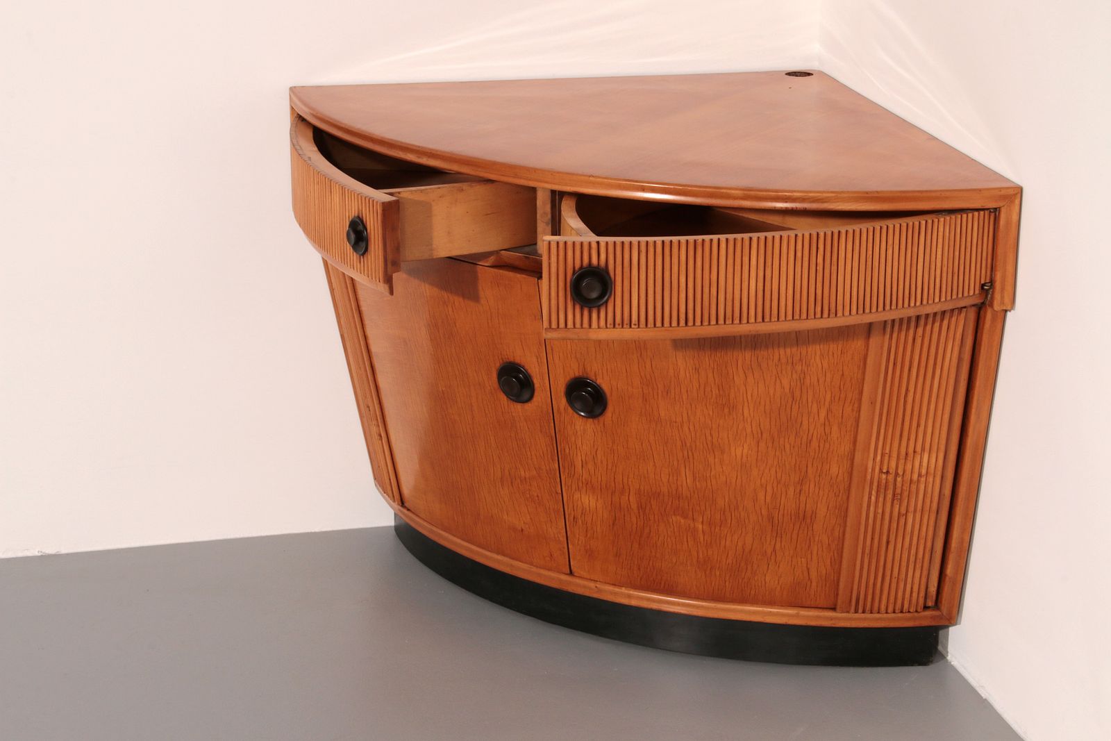 Bar Cabinet In Light Wood Attributed To Paolo Buffa, 1940s photo furniture