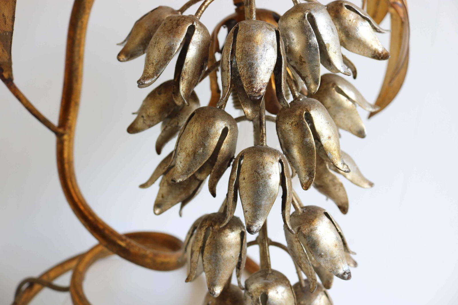 photo furniture Wisteria Tafellamp, Regency Verguld Tafellight Van Hans Kögl, Duitsland, Jaren 1970
