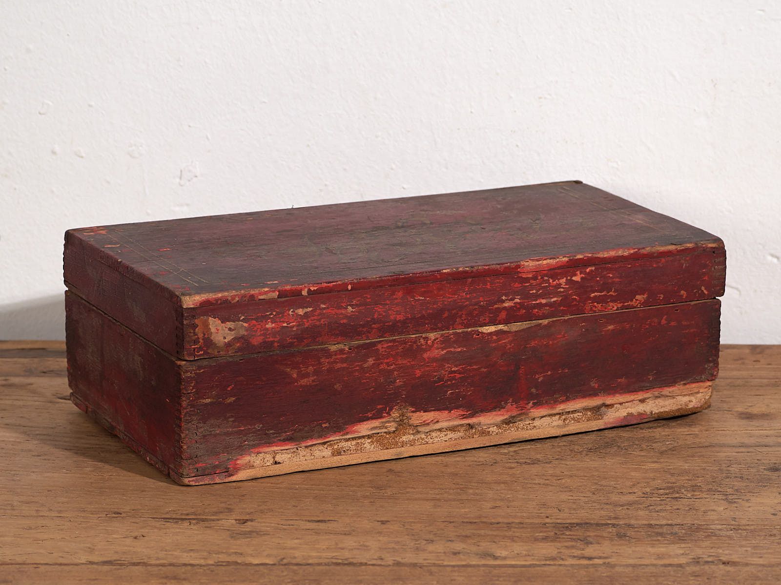 Antique Rectangular Box With Floral Motifs (C.1900) #3 photo vinterior