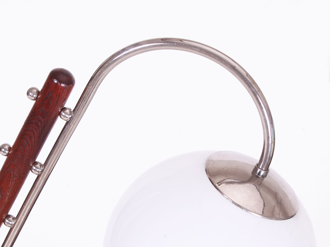 Restored Art Deco Rare Floor Lamp By Jindřich Halabala, 1930s photo for sale