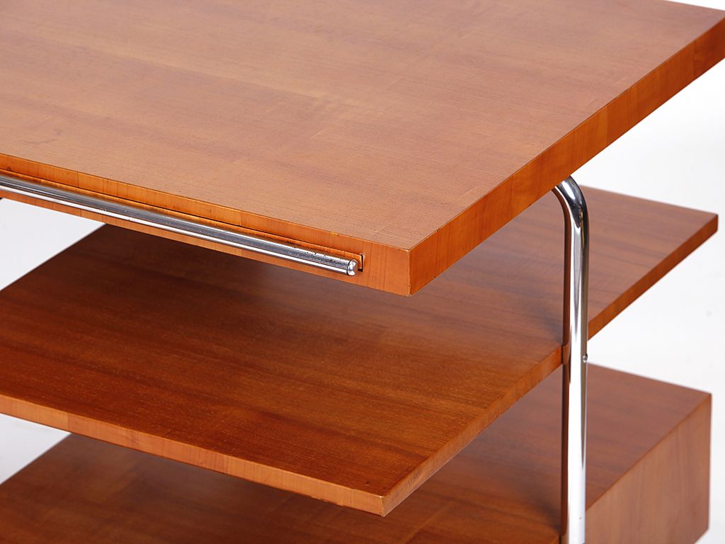 Rare Executive Tubular Steel Desk By Mücke Melder, 1930s photo vinterior