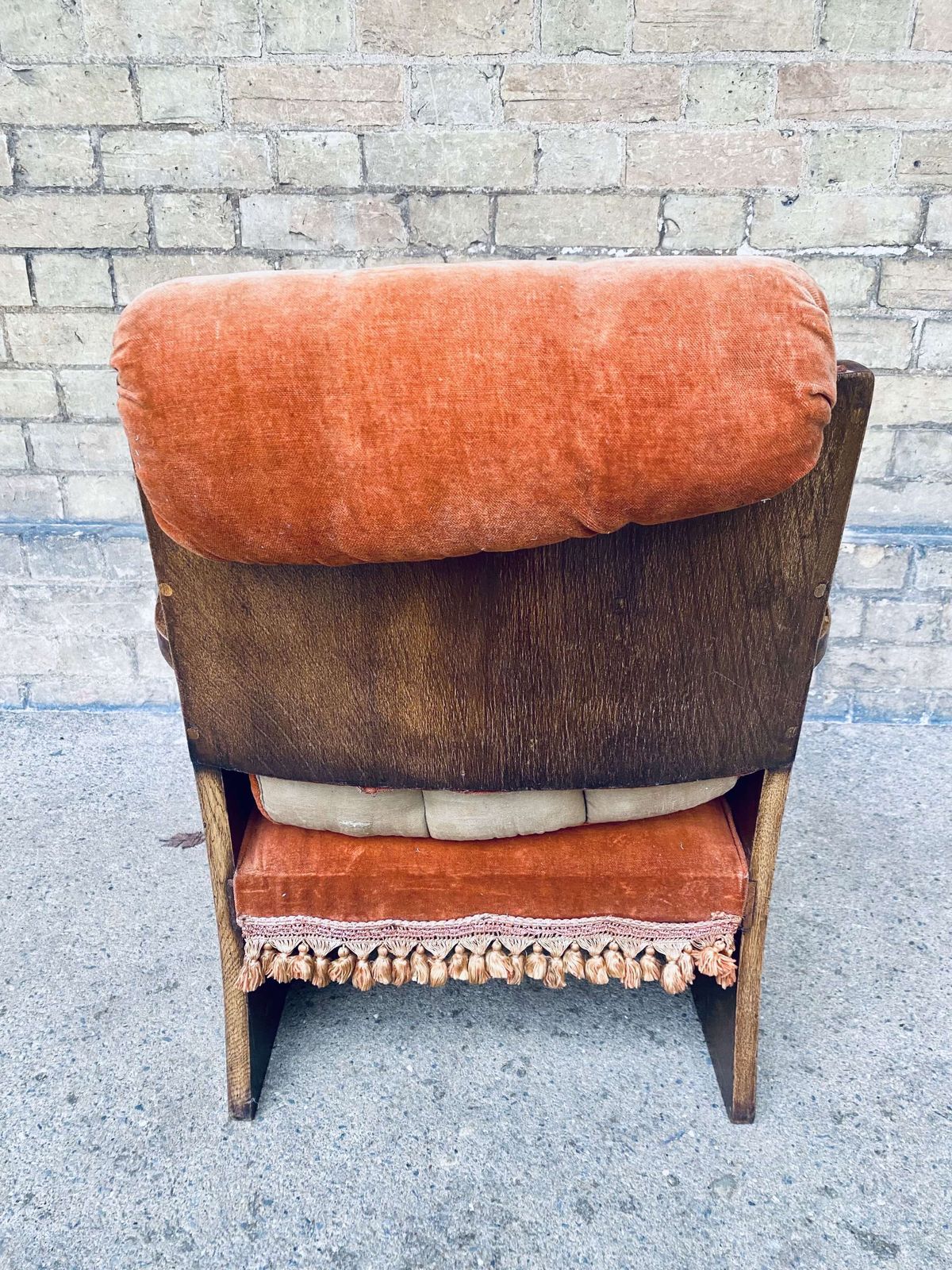 A Liberty & Co. Upholstered Low Chair By William Birch & Co. photo Furniture