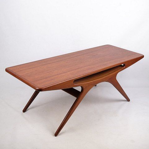 Coffee Table   Model "Smilet"   Teak   Johannes Andersen   Cfc Silkeborg   1960s