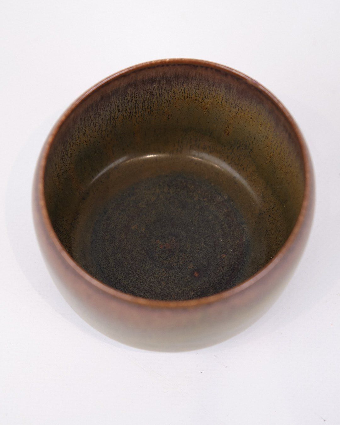 Small Bowl   Model No. 25   Brownish Glass & Stoneware   Eva Staehr Nielsen   Saxbo Denmark   1960s photo for sale