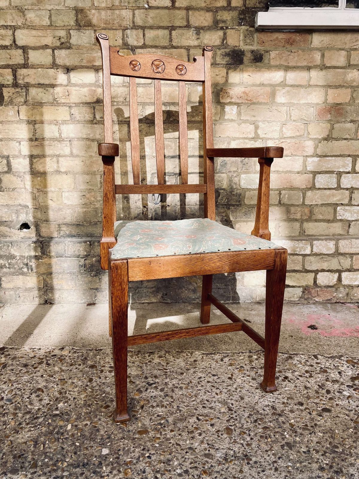 Arts And Crafts Oak Carver Chair photo Furniture