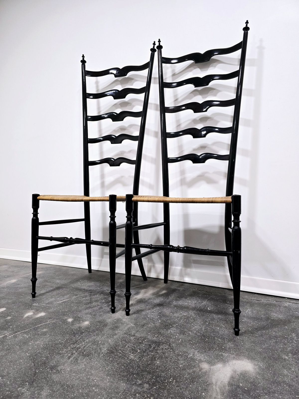 photo for sale Paolo Buffa Ladder Chair For Chiavari, Italy 1950s 1 Of 2