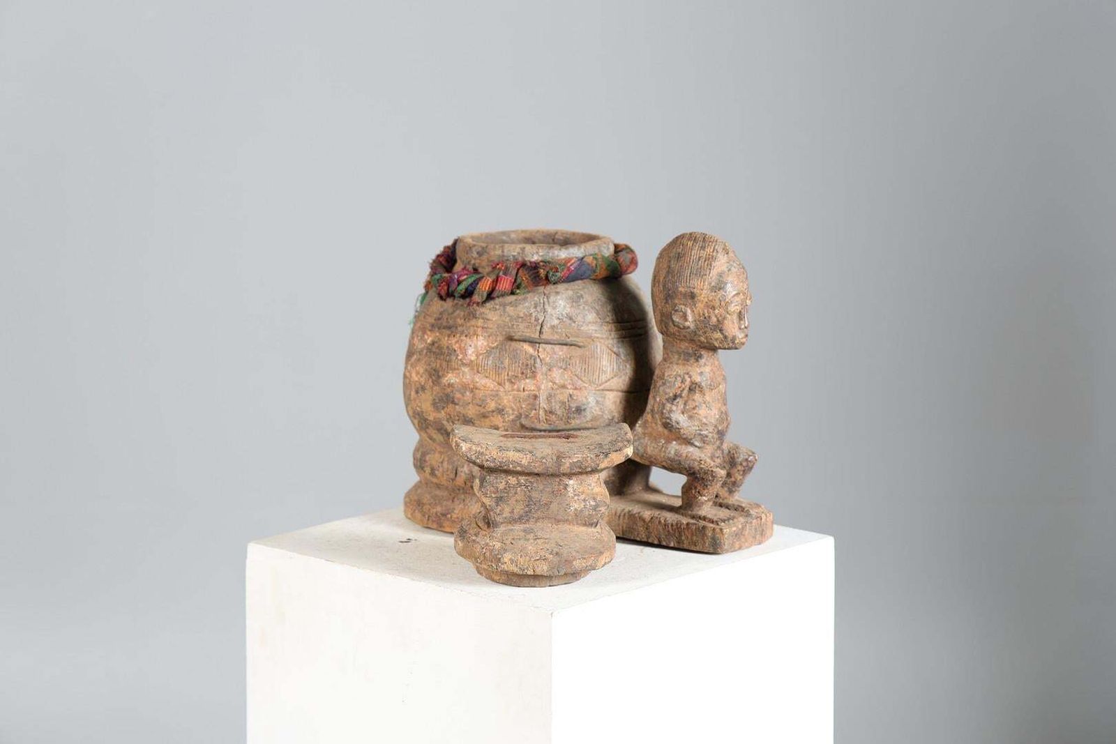 Rare Baule Mouse Oracle Box (Gnamien Kpan) Ivory Coast, Mid 20th Century Carving photo 6441.0