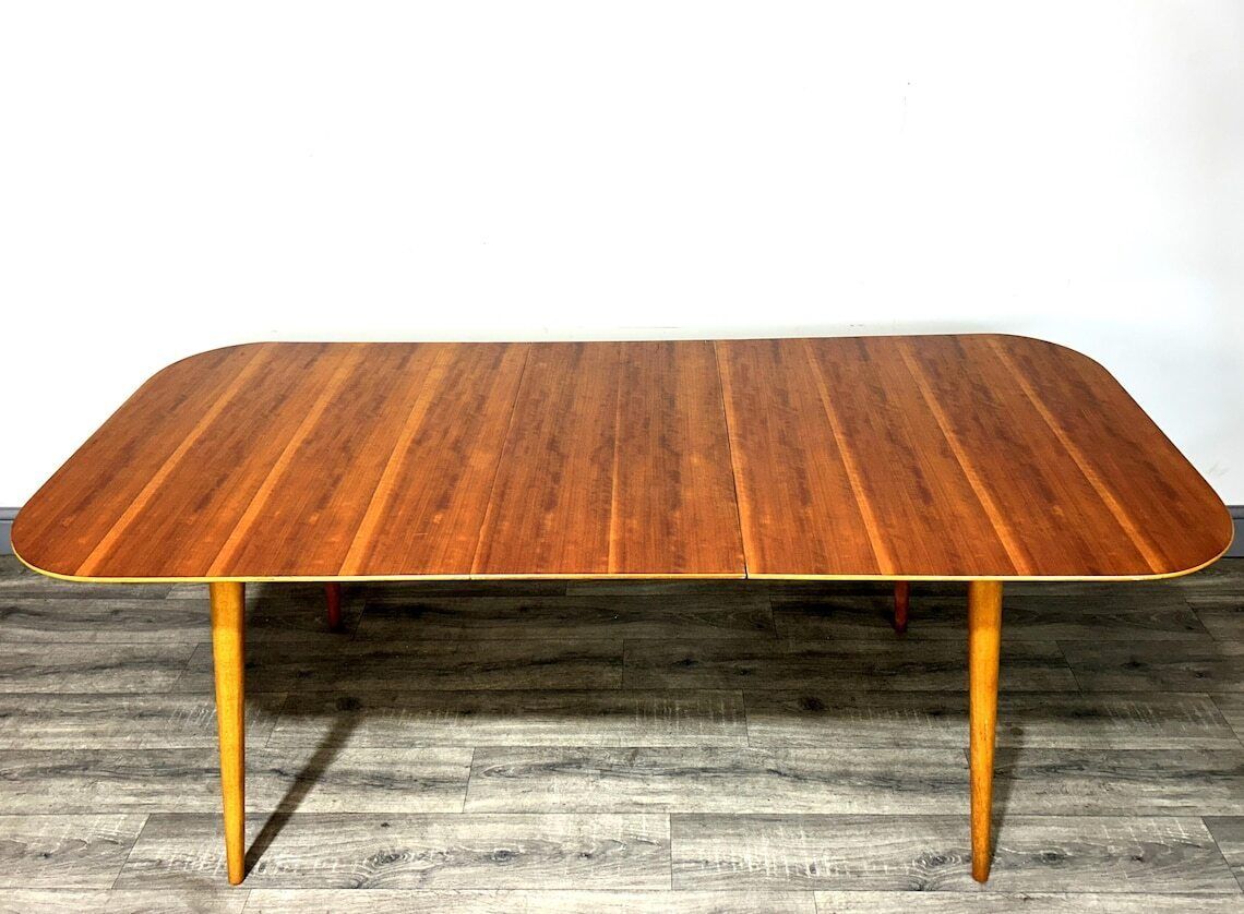 Fabulous Mid Century 1950's Extending Dining Table Heals For Jason Chairs Scarce