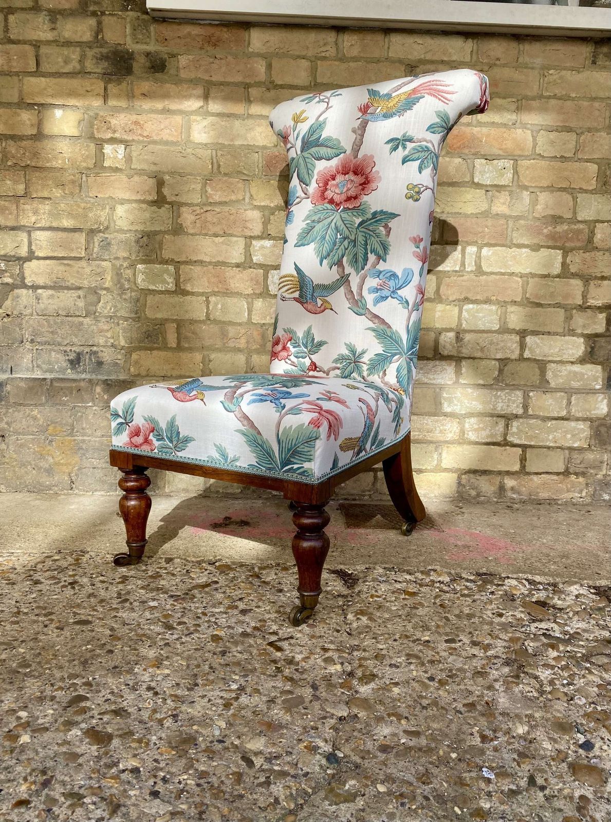 Prie Dieu Chair In Rosewood 1830s photo vintage
