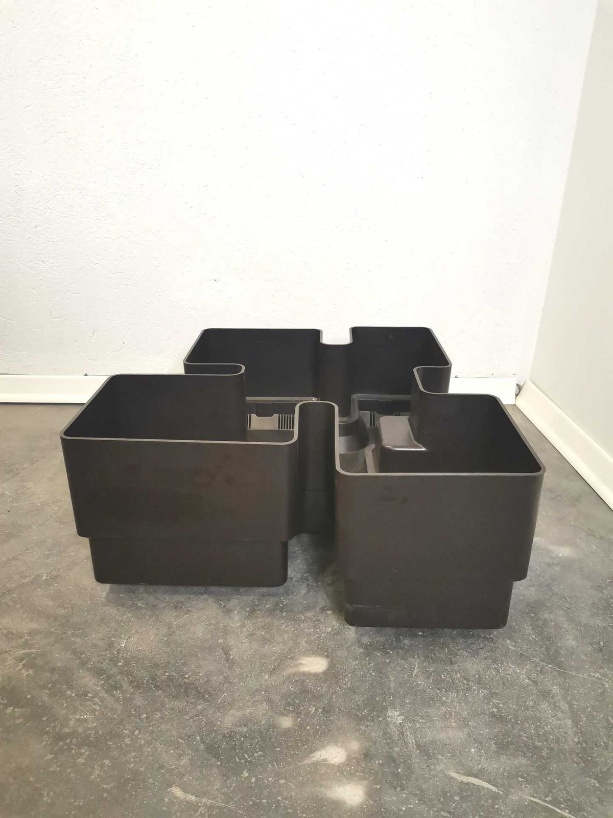 photo for sale Vastill Dark Brown Plastic Planter By Michael Mccann, 1970s