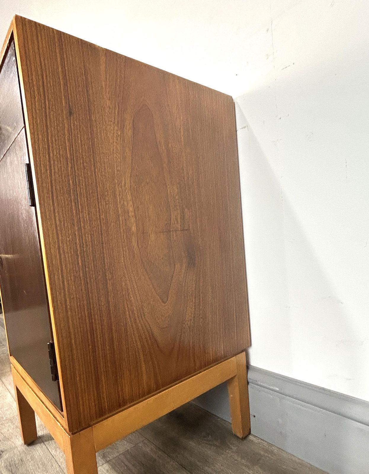photo furniture Stylish Mid Century Walnut Bedside Cabinet John/Sylvia Reid Stag 1950's/60's