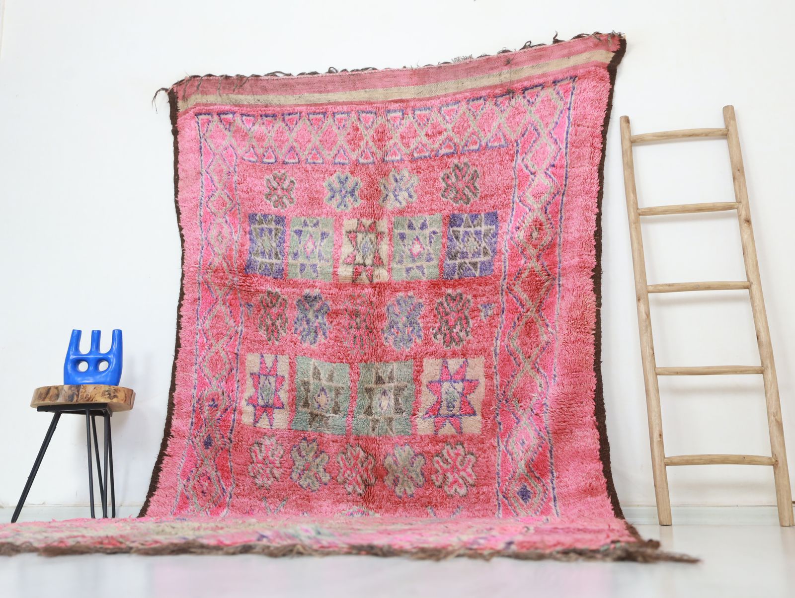 Tudert Vintage Moroccan Rug 5'6" X11'6" photo for sale