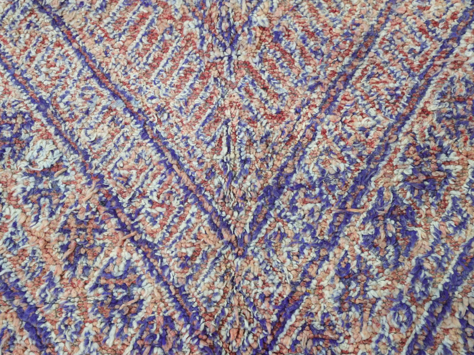 Businat Vintage Moroccan Rug 6'8" X 13'1" photo Textiles