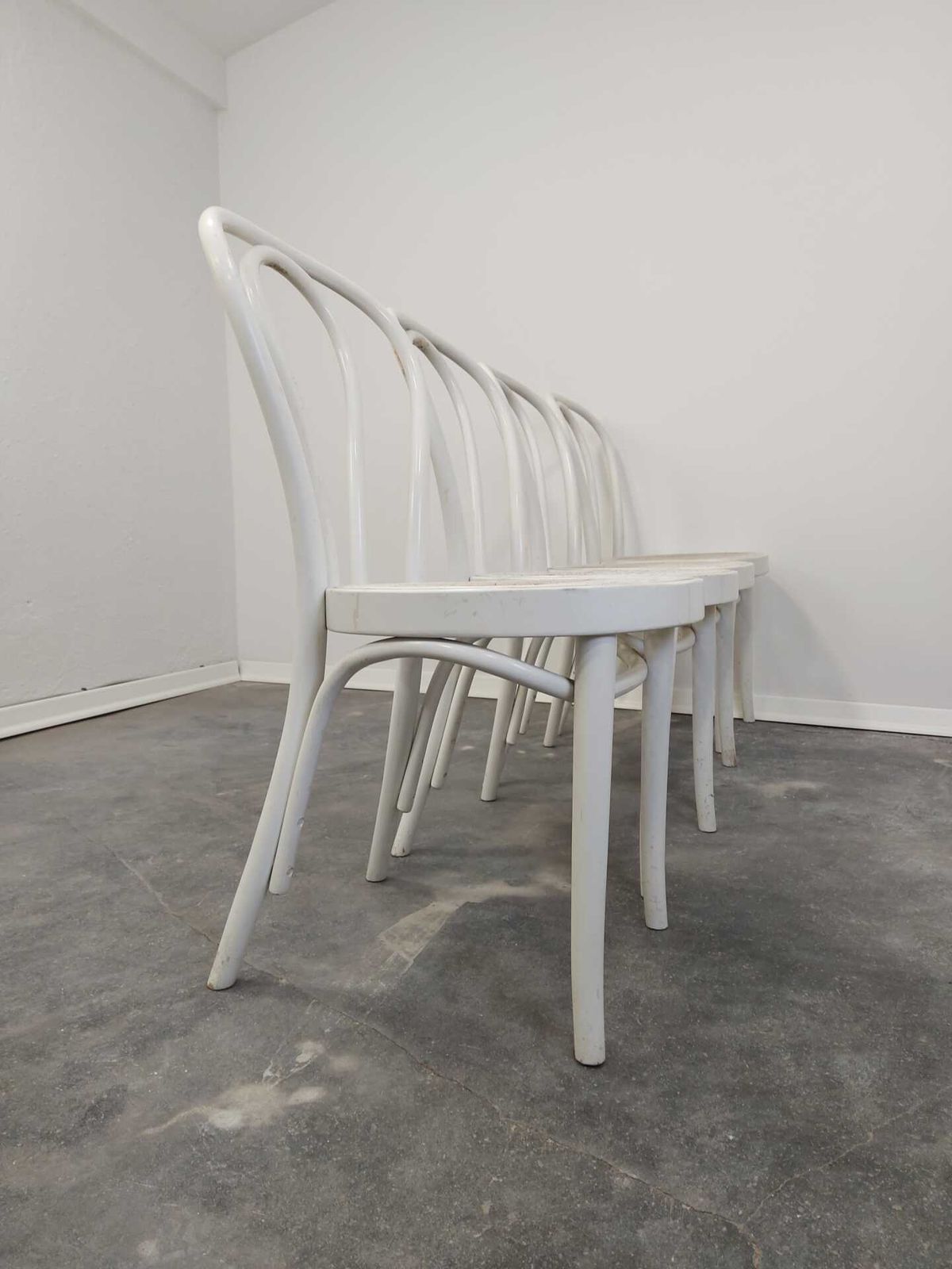 1 Of 9, Dining Chair, Bentwood Cane, No. 18, 1970s photo vinterior