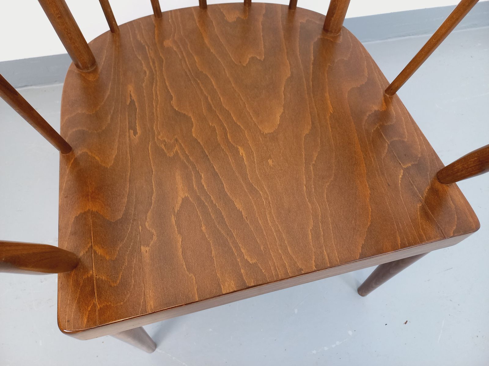 Baumann Wooden Fan Armchair, 1960s photo Furniture