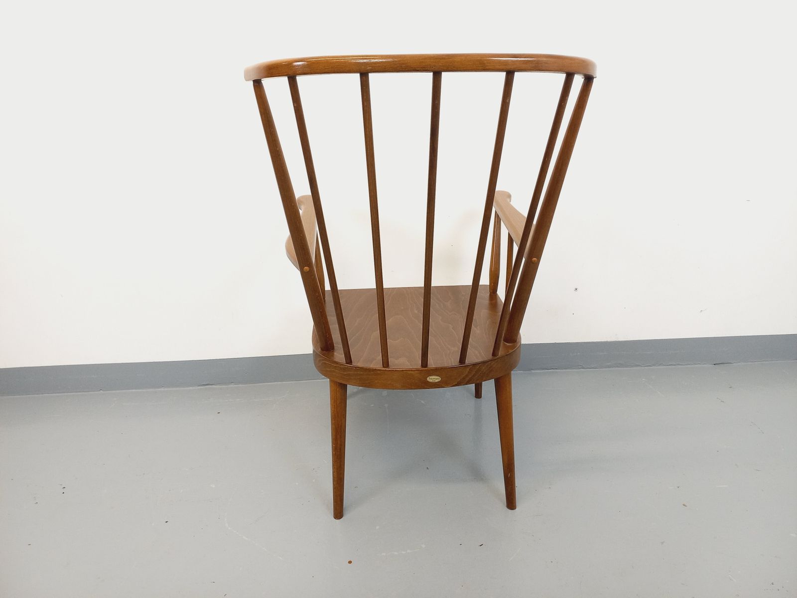 photo vinterior Baumann Wooden Fan Armchair, 1960s