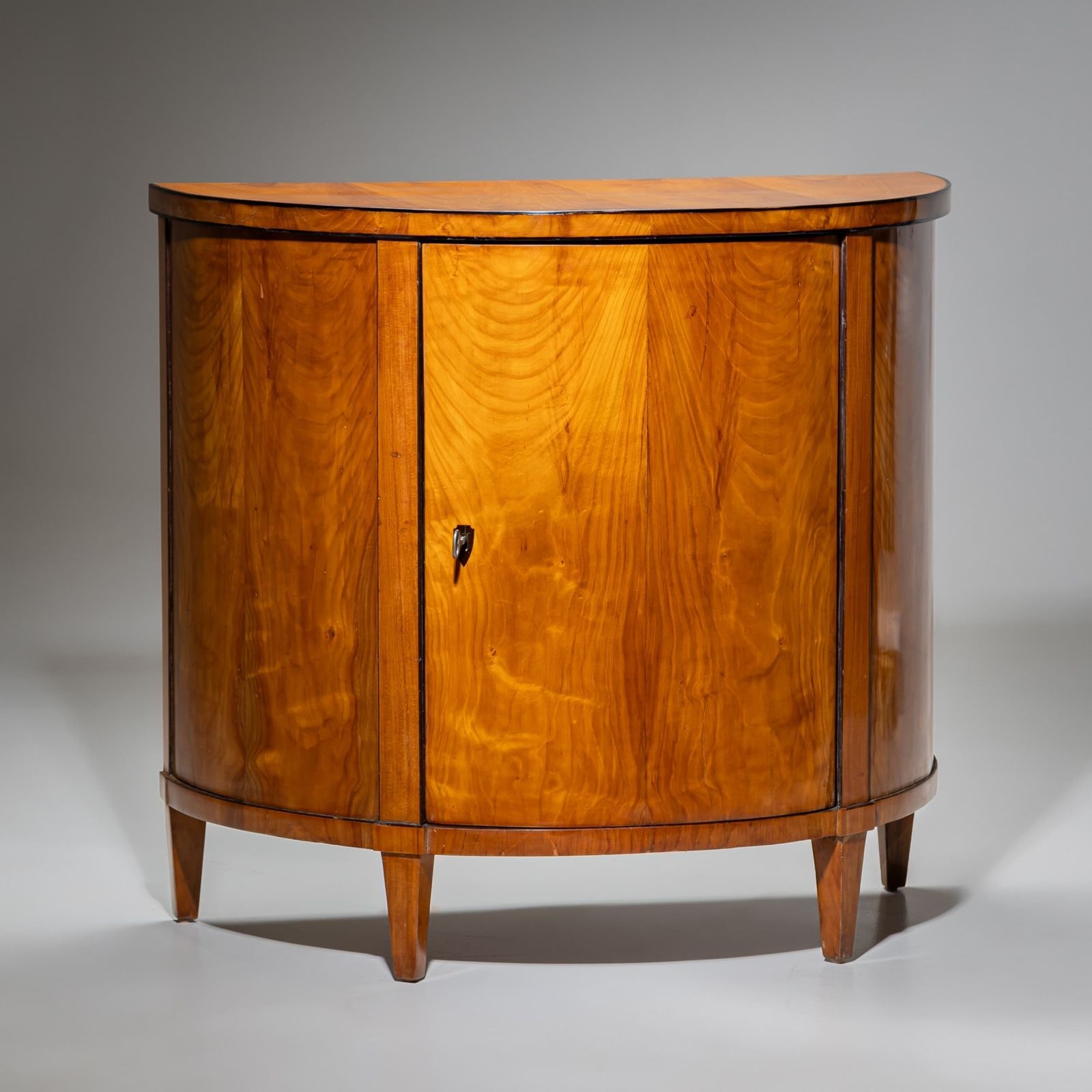 Biedermeier Demilune Cabinet In Cherry, South Germany, Circa 1820 photo 9999.0