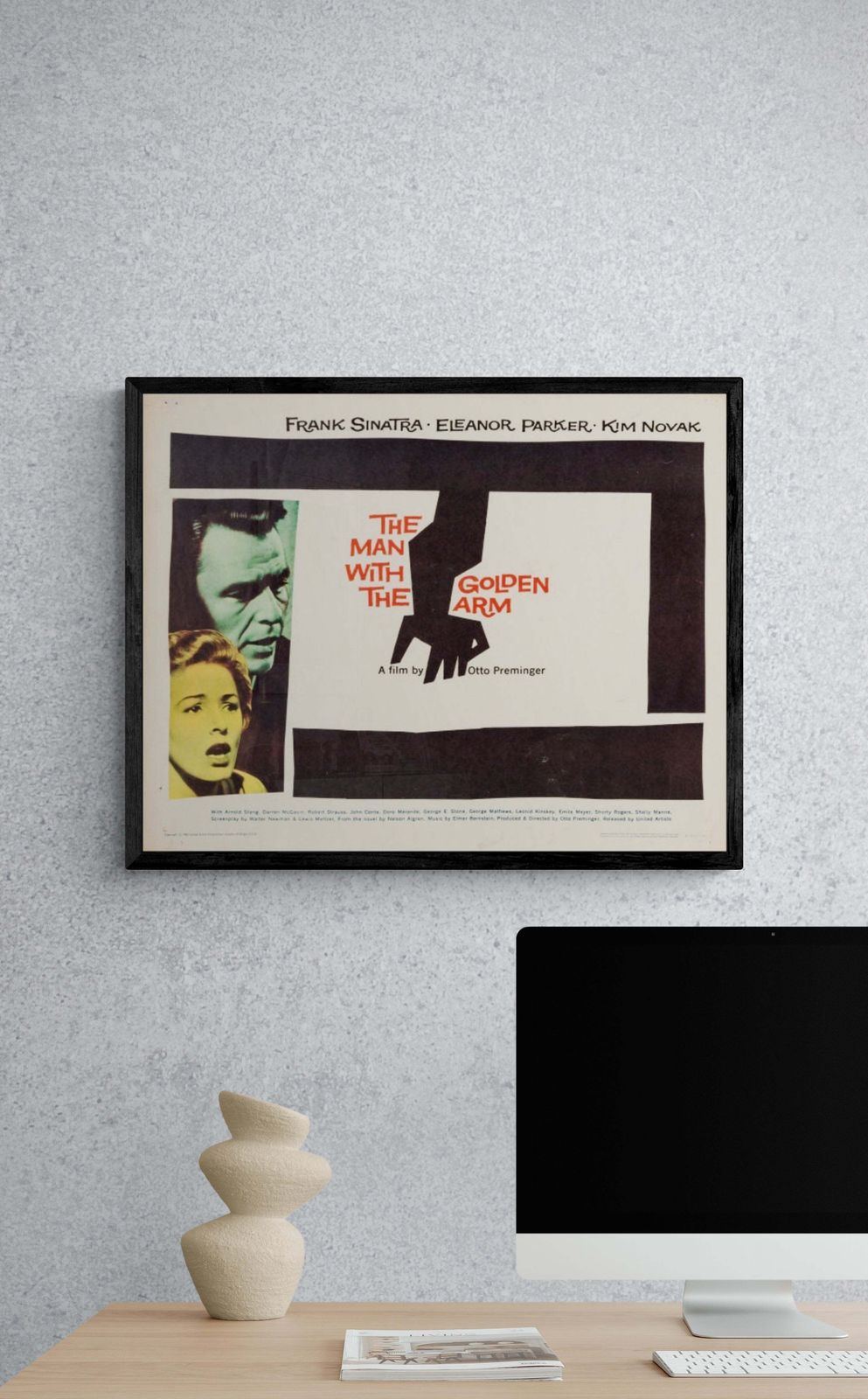Man With The Golden Arm Us Half Sheet Re Release photo furniture