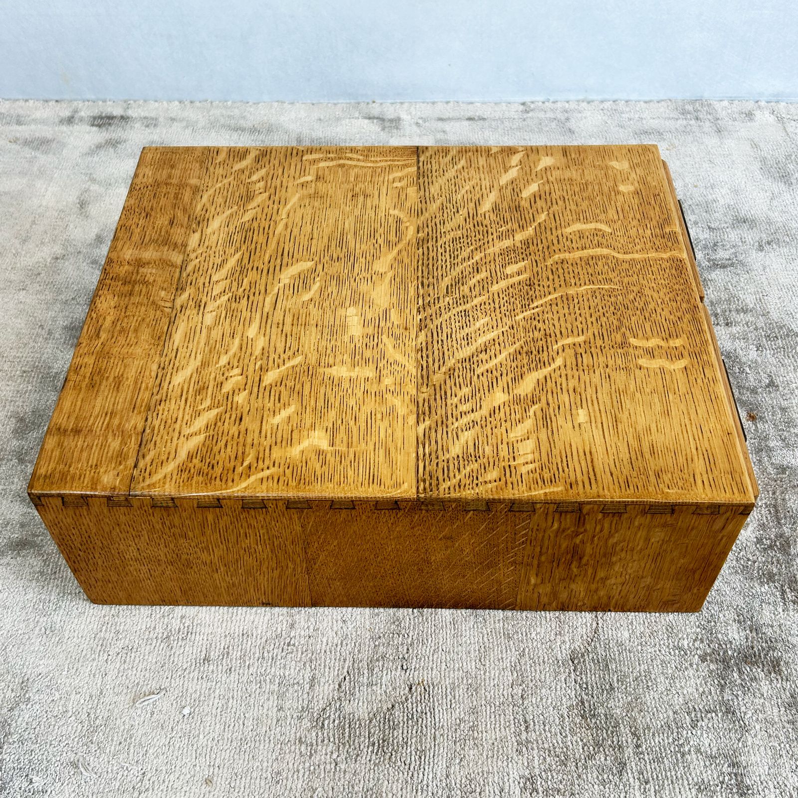 Oak Index Card Cabinet With Two Drawers photo buy