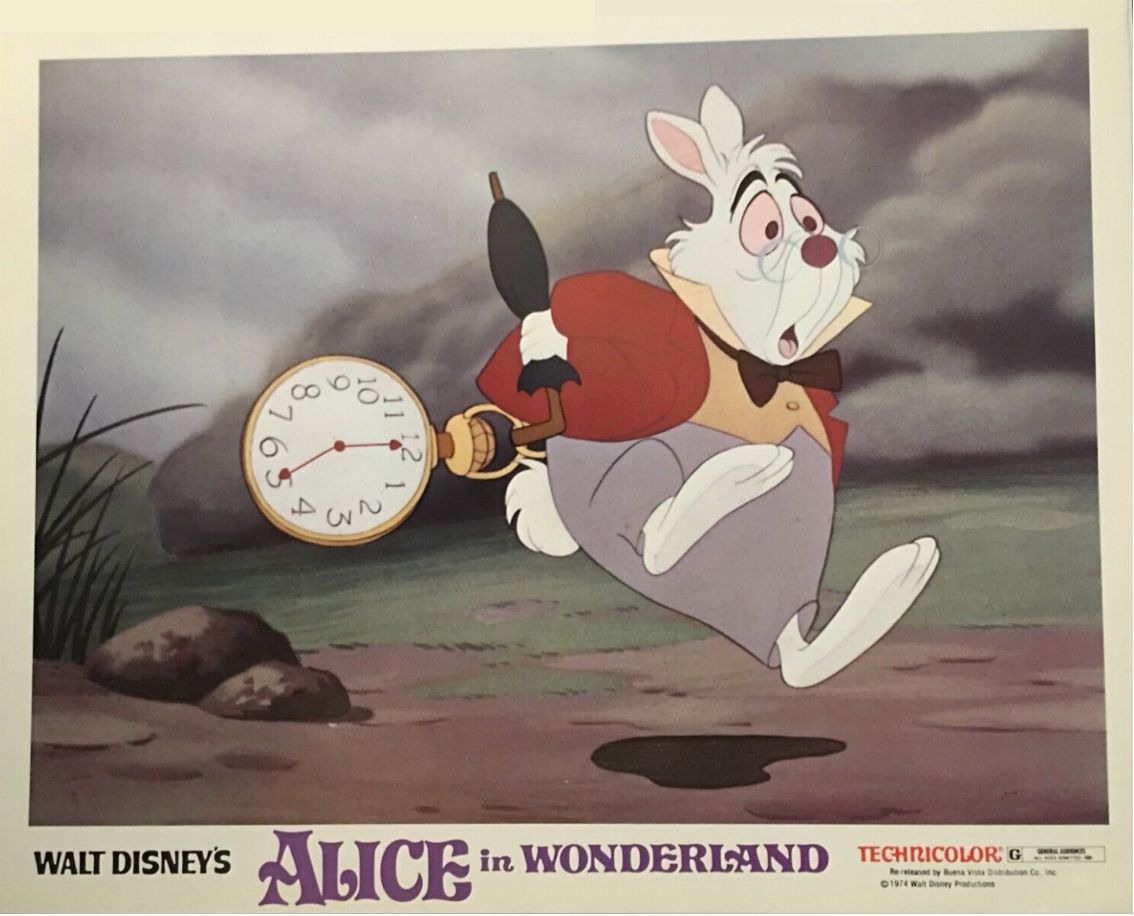 Alice In Wonderland 'I'm Late' Original 1978 Lobby Card