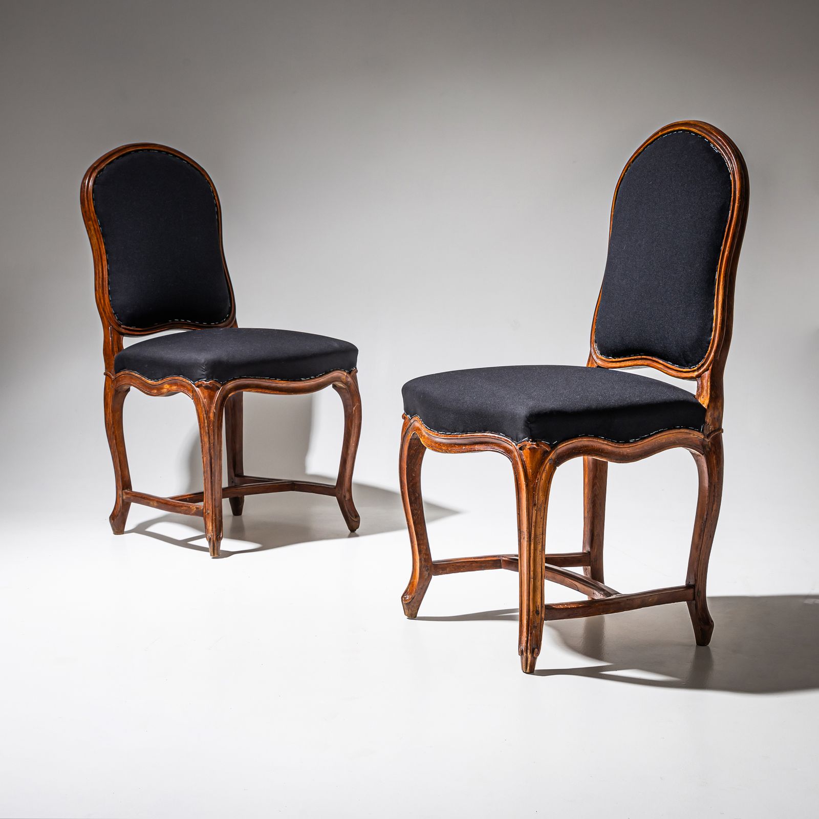 Pair Of Baroque Side Chairs, Mid 18th Century photo 2445.0