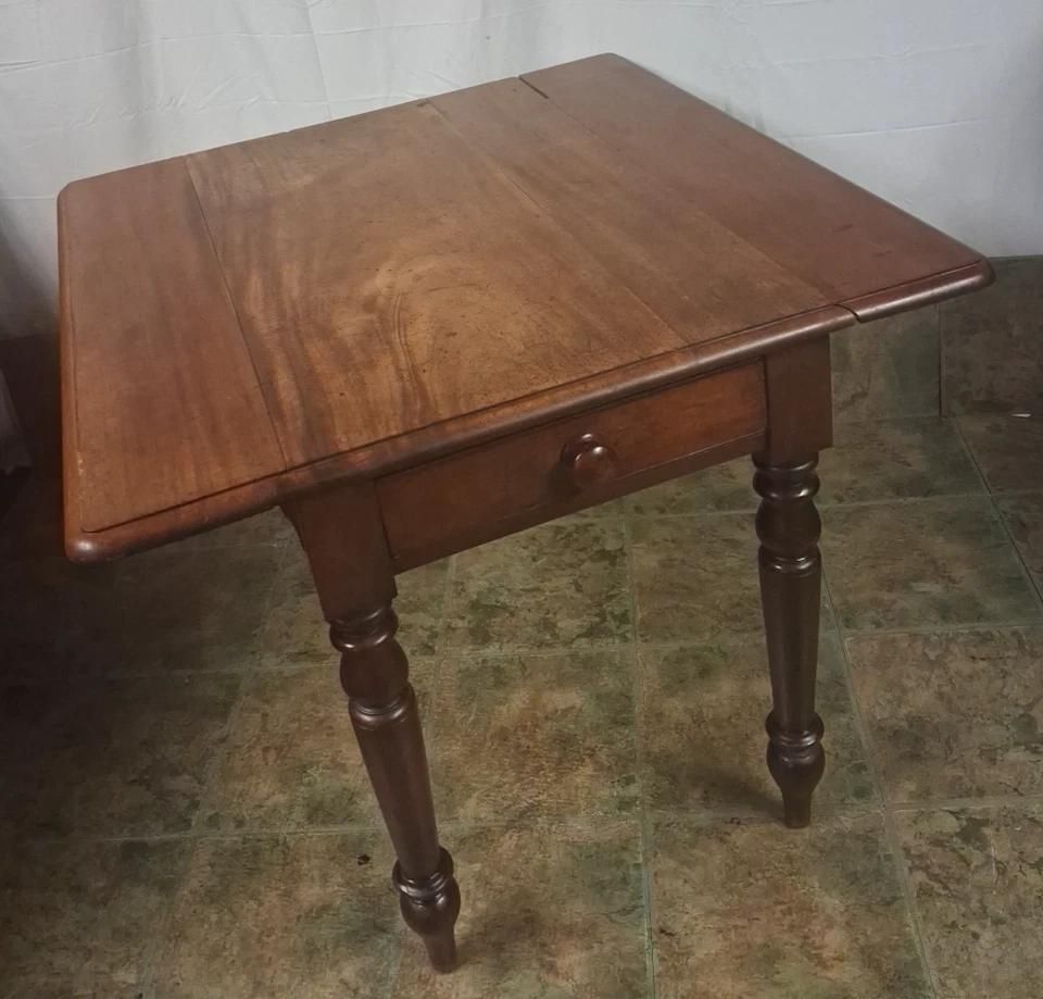 Antique Victorian Pembroke Table Full Of Gorgeous Patina photo furniture