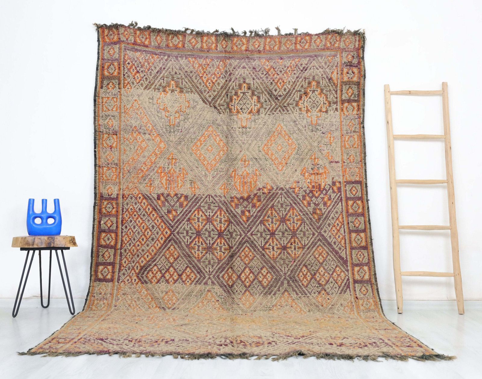 Achku Vintage Moroccan Rug 5'9" X 9'6"