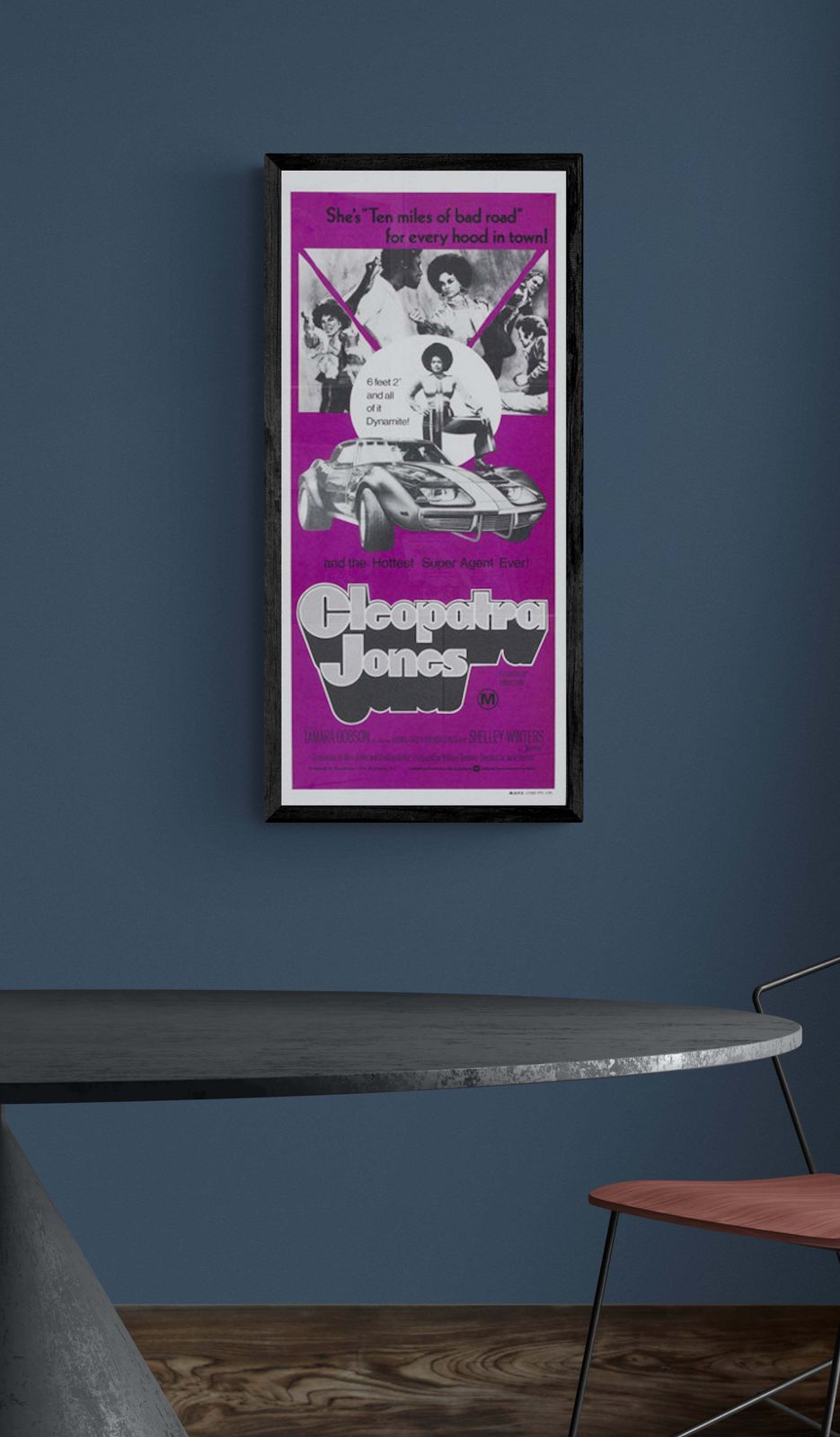 Original Cleopatra Jones 1973 Aus/Nz Daybill photo furniture