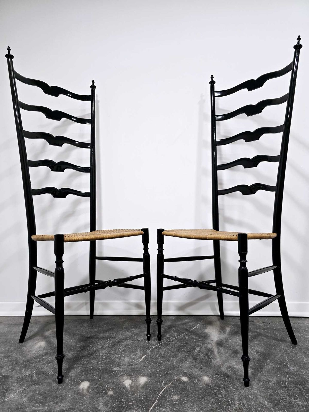 Paolo Buffa Ladder Chairs For Chiavari, Italy 1950s photo furniture