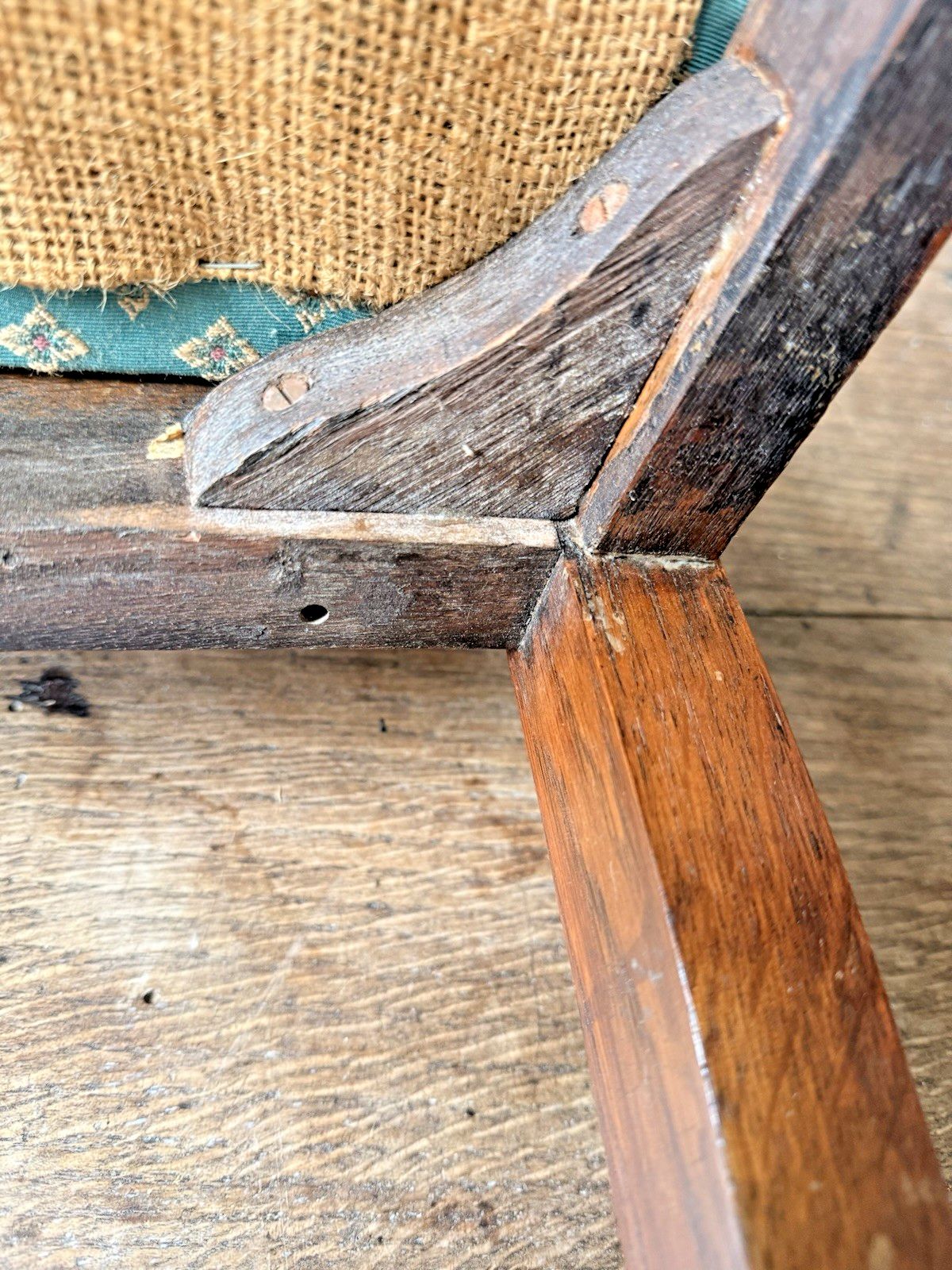 photo buy Set Of 6 Antique Chippendale Style  Drp In Seats Dining Chairs Circa 1800's