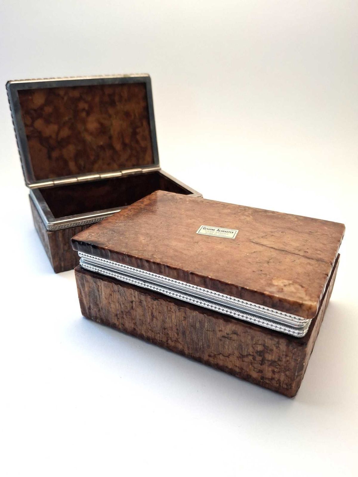 Pair Of Cigarette Cases Or Jewelry Boxes By Romano Bianchi, 1970s photo 392.0