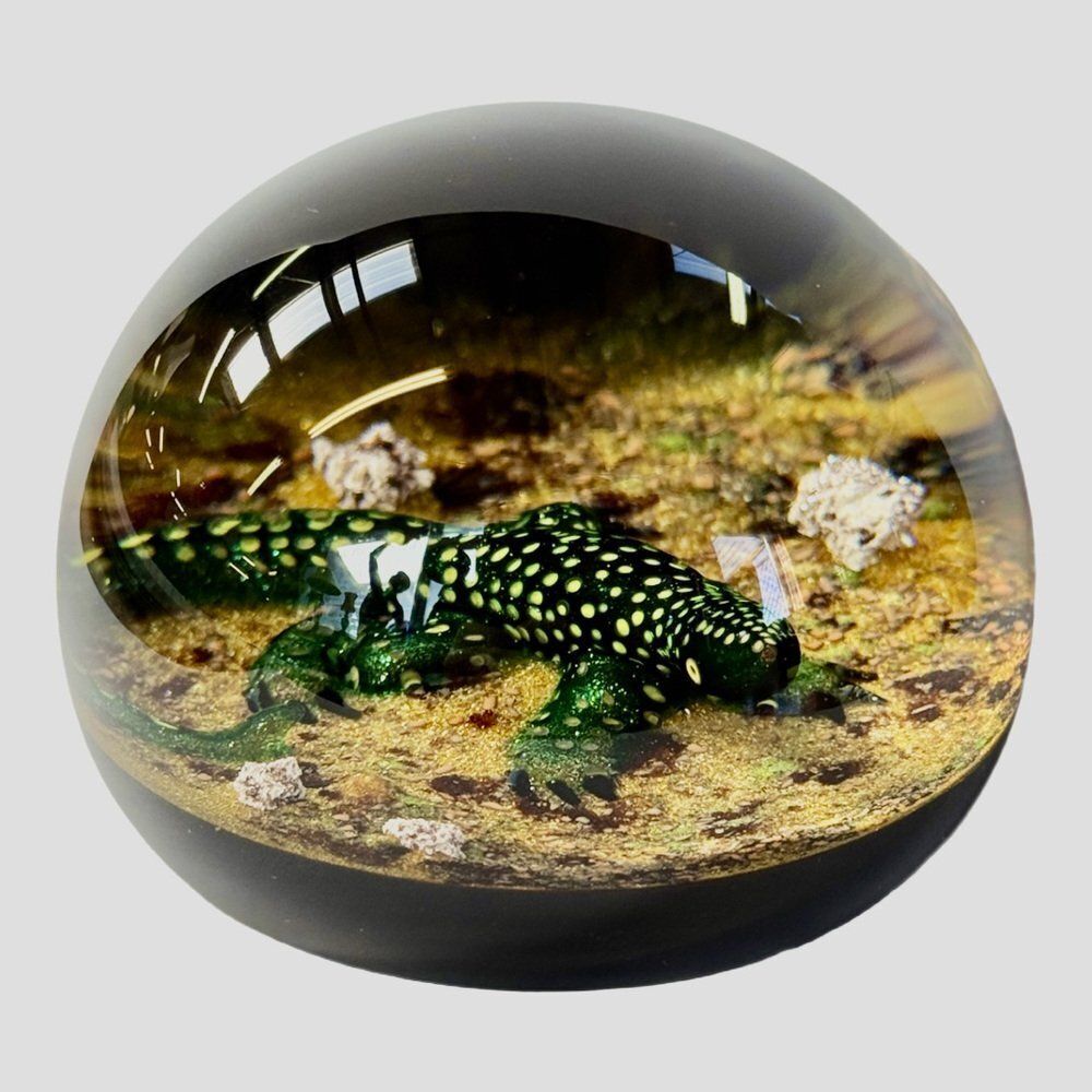Art Glass Paperweight By William Manson, 1980s photo for sale