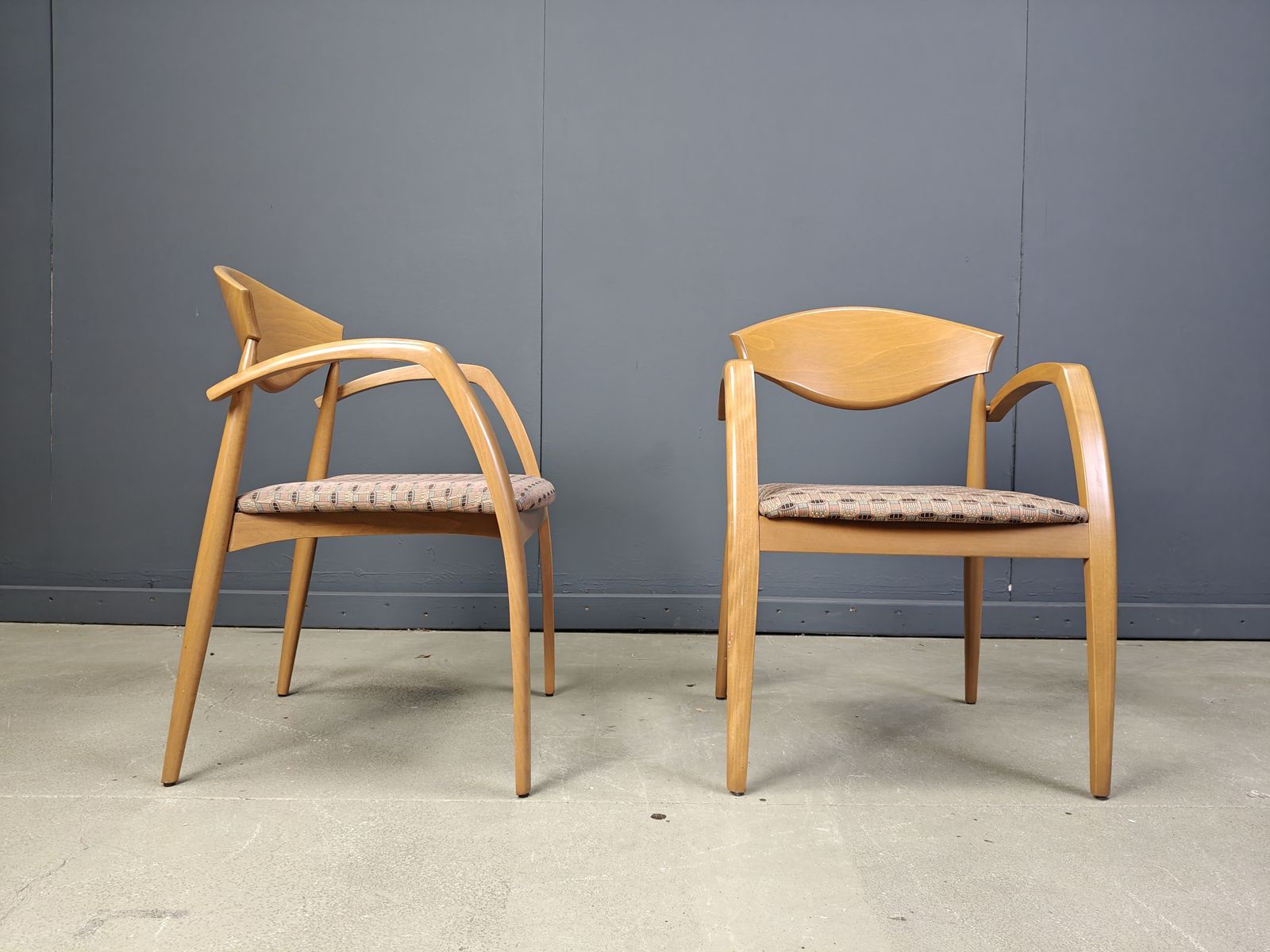 Vintage Spanish Wooden  Armchairs, 1990s Set Of 6 photo Furniture