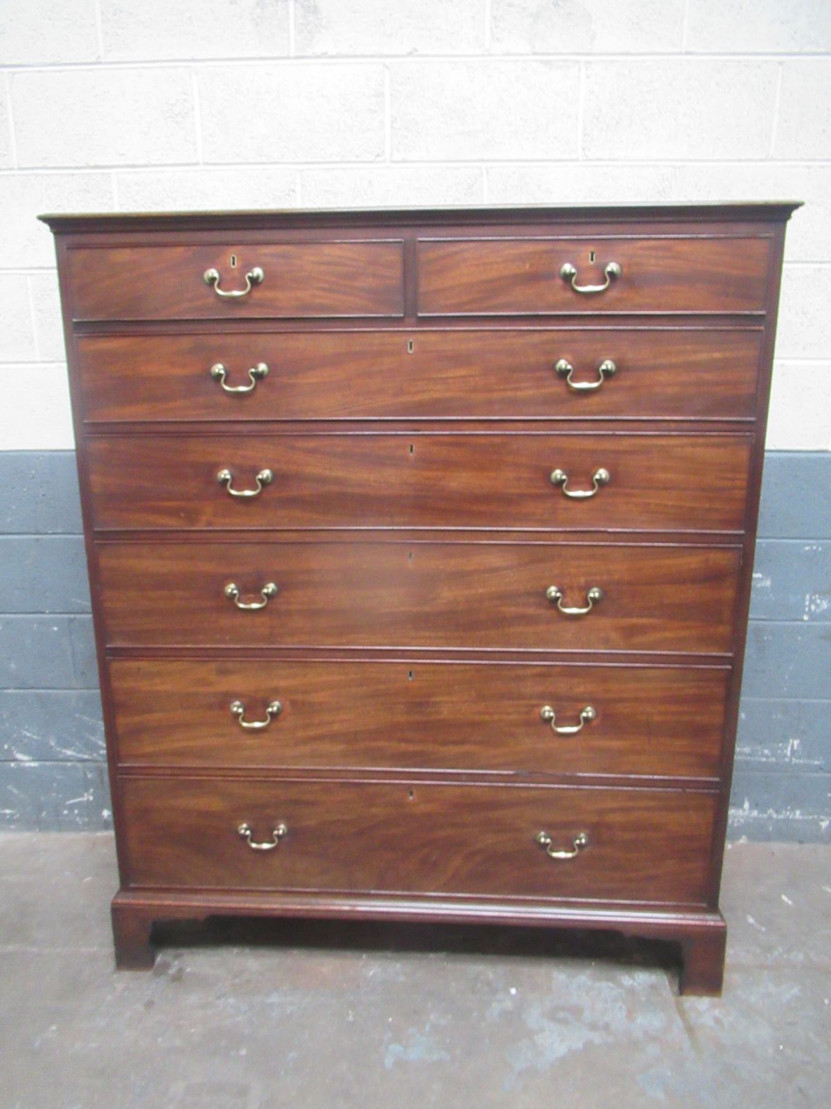 Tall Late   Georgian Period     Slim Size Chest Of Drawers photo for sale