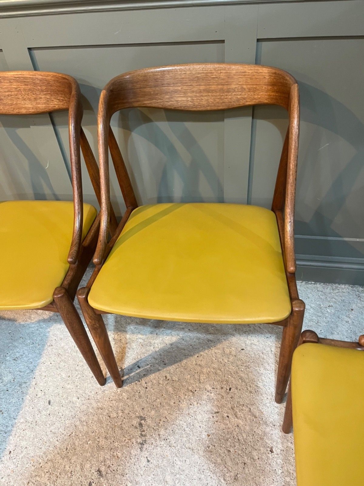 Danish Teak Chairs X 4 By Joannes Andersen Set Of Teak Dining Chairs photo buy