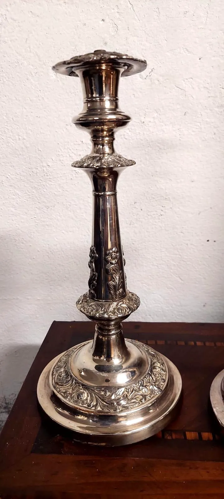 Antique Candlesticks Pair Of Silver Candlesticks First Half 900 photo furniture