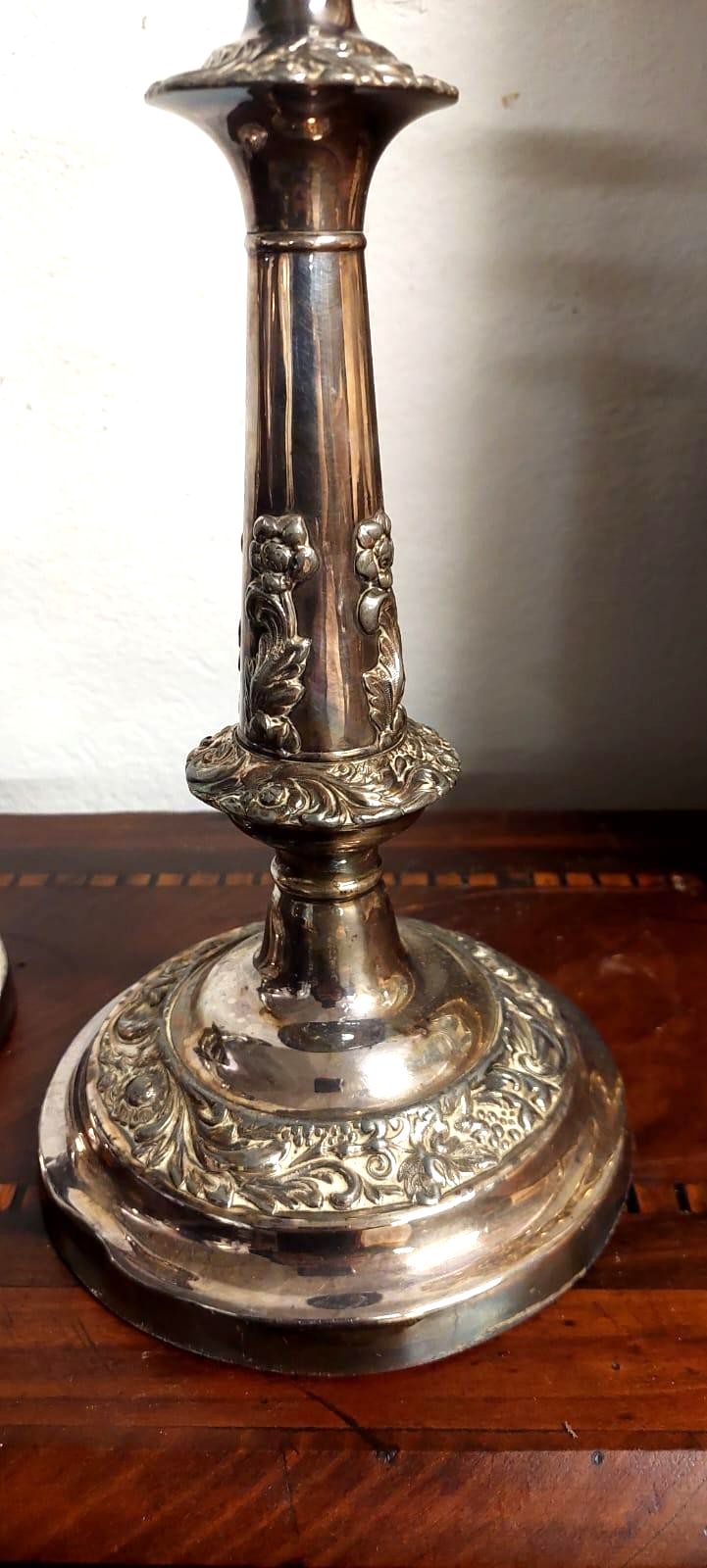 Antique Candlesticks Pair Of Silver Candlesticks First Half 900 photo Home Decor
