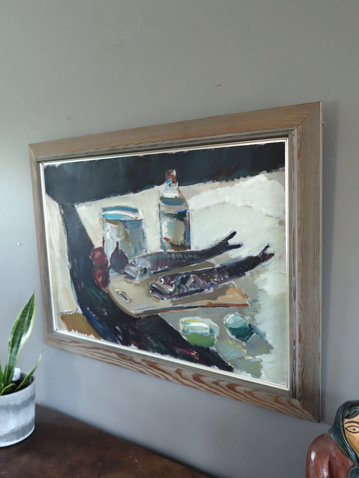 Tabletop Still Life With Fish Oil Painting photo 545.0