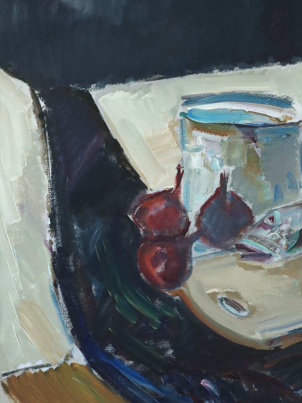 photo furniture Tabletop Still Life With Fish Oil Painting