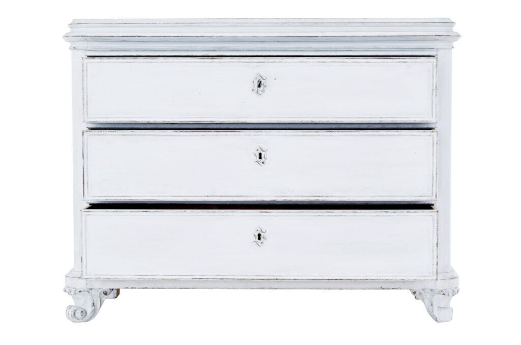 photo for sale Swedish 19th Century Painted Chest Of Drawers