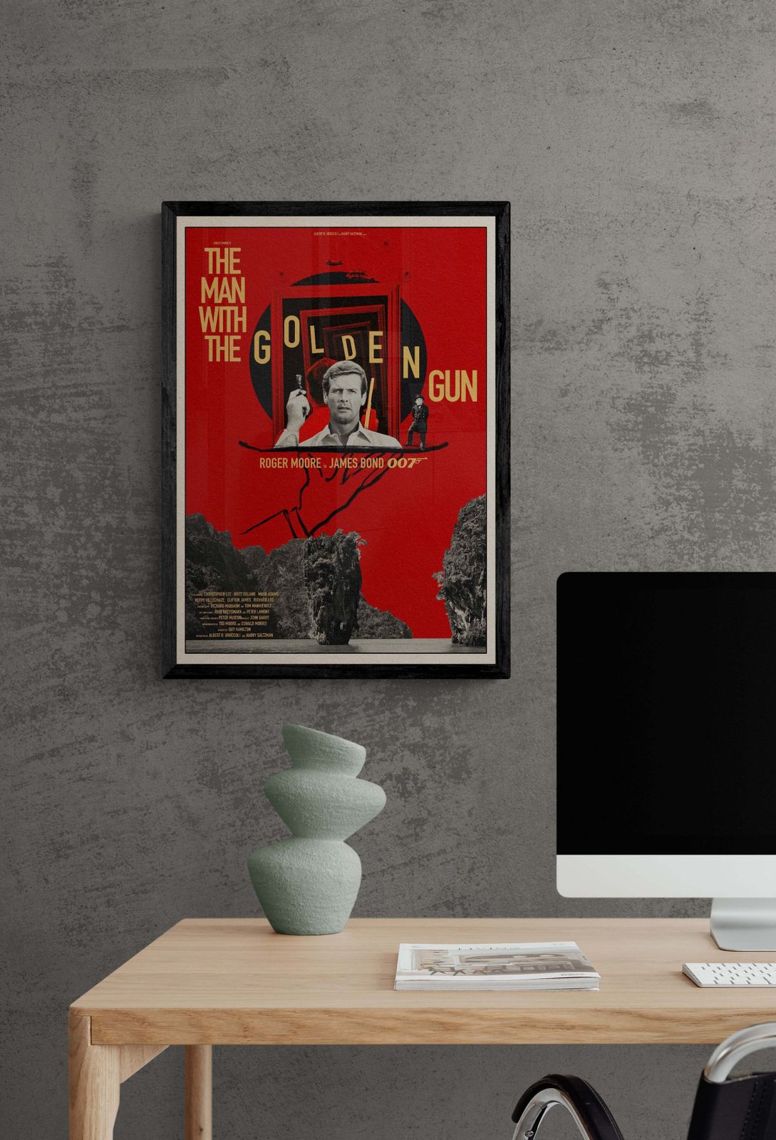 The Man With The Golden Gun, 1980s photo furniture
